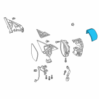 OEM 2021 Honda Civic Housing Cap Driver Side (Cosmic Blue Metallic) Diagram - 76251-TBA-A21ZK
