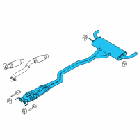 OEM 2015 Ford Edge Muffler & Pipe Diagram - F2GZ-5230-C