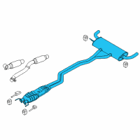 OEM 2017 Ford Edge Muffler & Pipe Diagram - F2GZ-5230-C