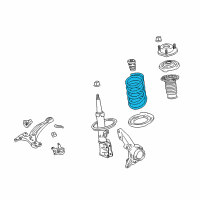 OEM 2018 Toyota Highlander Coil Spring Diagram - 48132-0E060