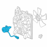 OEM 2005 Honda Accord Motor, Cooling Fan Diagram - 19030-RCJ-A01