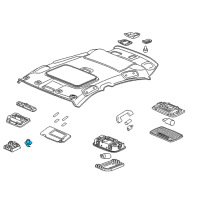 OEM 2017 Honda Fit Holder, Sunvisor *NH882L* (PLATINUM GRAY) Diagram - 88217-TF0-003ZQ