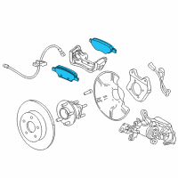 OEM Chevrolet Volt Rear Pads Diagram - 42676498