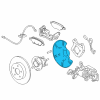 OEM 2019 Chevrolet Cruze Splash Shield Diagram - 13362353