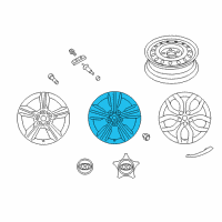 OEM 2016 Hyundai Veloster 18 Inch Wheel Diagram - 52910-2V850