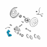 OEM Toyota Prius Caliper Mount Diagram - 47821-12151
