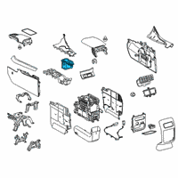 OEM 2019 Lexus RX350 Instrument Panel Cup Holder Assembly Diagram - 55620-0E120