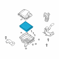 OEM 2021 Ford Ranger Air Filter Diagram - EB3Z-9601-B