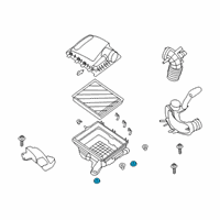 OEM 2020 Ford Ranger Air Cleaner Assembly Lower Insulator Diagram - EB3Z-9P686-B