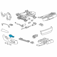 OEM 2018 Cadillac ATS Seat Switch Diagram - 23247578