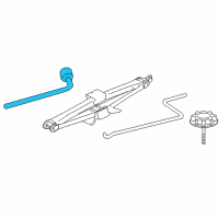 OEM 2015 Lexus ES350 Wrench, Hub Nut Box Diagram - 09150-76020