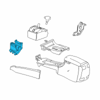 OEM Chrysler LHS CUPHOLDER-Console Diagram - RD49TL2AC