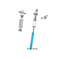 OEM 2017 Lexus RC F ABSORBER Assembly, Shock Diagram - 48530-80800