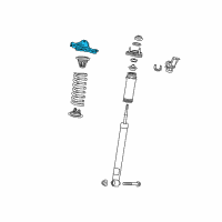 OEM 2017 Lexus GS F Seat, Rear Spring, Upper Diagram - 48481-24010