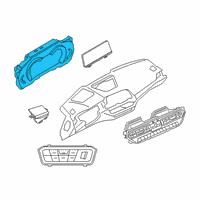 OEM 2021 BMW X3 INSTRUMENT CLUSTER Diagram - 62-10-9-842-922