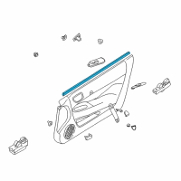 OEM 2002 Chrysler Sebring WEATHERSTRIP-Door Panel Diagram - MR271759