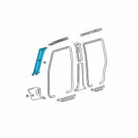 OEM 2006 Scion xB Windshield Pillar Trim Diagram - 62211-52110-B0