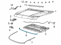 OEM Jeep Wagoneer COWL SCREEN TO HOOD INNER P Diagram - 68481635AA