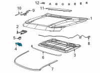 OEM Jeep Hood Diagram - 68425764AA