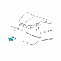 OEM Chevrolet Malibu Latch Diagram - 20772160