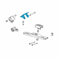 OEM Ford F-150 Side Mount Bracket Diagram - 9L3Z-6038-B