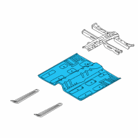 OEM 2013 Hyundai Azera Panel Assembly-Center Floor Diagram - 65110-3V000