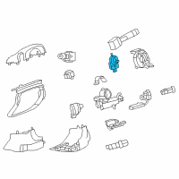 OEM Buick Enclave Angle Sensor Diagram - 25853012