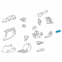 OEM Pontiac Torrent Ignition Cylinder Diagram - 20869121