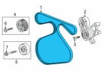 OEM GMC Sierra 1500 Serpentine Belt Diagram - 12666589