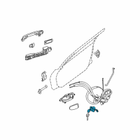 OEM 2008 Nissan Altima Cylinder Set-Door Lock, LH Diagram - H0601-ET000