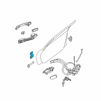 OEM 2016 Nissan Murano Hinge-Rear Door Diagram - 80401-5AA0B