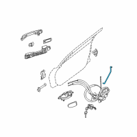 OEM 2008 Nissan Altima Rod-Key Lock, LH Diagram - 80515-JA000