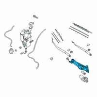 OEM Hyundai Kona Linkage Assembly-Windshield Wiper Diagram - 98120-J9000