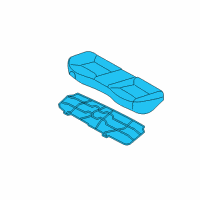 OEM Hyundai Elantra Coupe Cushion Assembly-Rear Seat Diagram - 89100-3X800-MBN