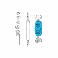 OEM BMW 330i Rear Coil Spring Diagram - 33-53-6-767-345
