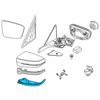 OEM 2020 BMW M8 Housing Lower Section, Left Diagram - 51-16-7-418-817