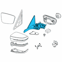 OEM 2020 BMW M8 HEATED OUTSIDE MIRROR, MEMOR Diagram - 51-16-8-080-275