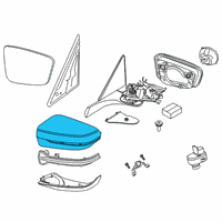 OEM BMW OUTSIDE MIRROR SHROUD, CARBO Diagram - 51-16-8-043-647