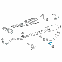 OEM Lexus RX350 Bracket, Exhaust Pipe Support, NO.5 Diagram - 17575-31120