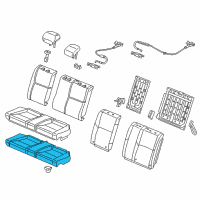 OEM Honda Civic Pad, RR. Seat Cushion Diagram - 82137-TS8-A01
