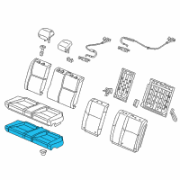 OEM 2012 Honda Civic Pad, RR. Seat Cushion Diagram - 82137-TS8-A01