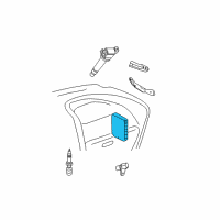 OEM 2011 Lexus ES350 Engine Control Computer Diagram - 89661-33J70