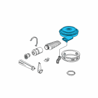 OEM 1994 GMC C2500 Air Filter Diagram - 25099641