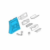 OEM BMW M3 Covering Rear Diagram - 51-16-7-150-155