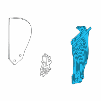 OEM BMW Z4 Rear Left Window Regulator Diagram - 51-37-7-198-307