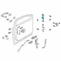 OEM 2013 Ford Escape Upper Hinge Diagram - CJ5Z-7822800-C