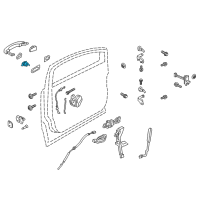 OEM 2019 Ford Escape Lock Cylinder Diagram - CP9Z-7821991-A