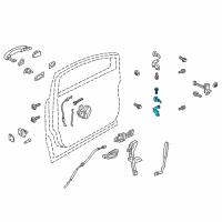 OEM 2020 Ford Police Interceptor Utility Lower Hinge Diagram - CJ5Z-7822810-B