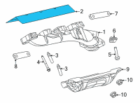 OEM Ram 3500 Gasket-Exhaust Manifold Diagram - 4893870AA