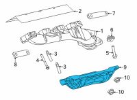 OEM Ram 1500 Shield-Heat Diagram - 53011243AB